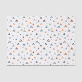 Boho Mountain Pattern Seidenpapier