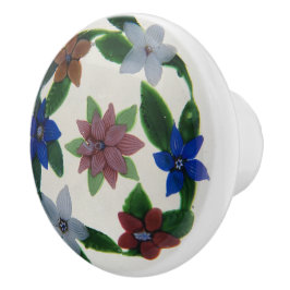 Boho Multi-Color-Blume Viktorianisches Muster Keramikknauf