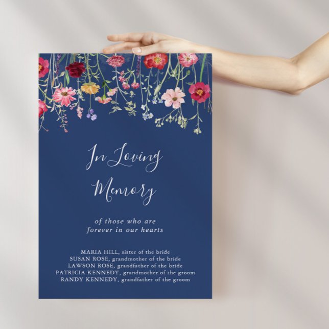 Boho Multicolor-Wildblume im Zeichen des liebenden Poster (Von Creator hochgeladen)