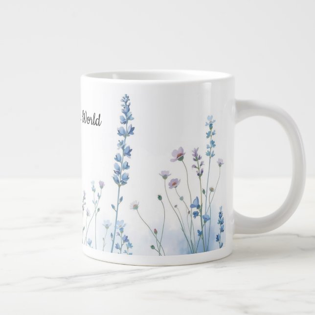 Boho Mummy’s Wildflowers Floral Aesthetic Jumbo-Tasse (Rechts)