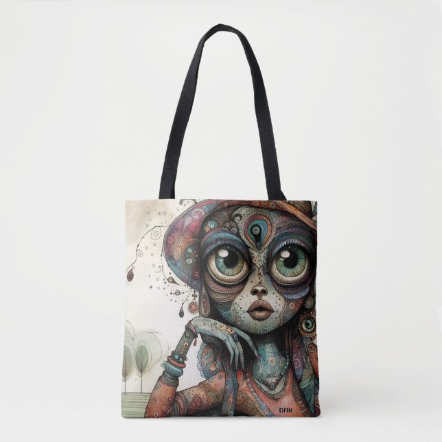 "Boho Muse" Tote Bag von DAKimage (Vorderseite)