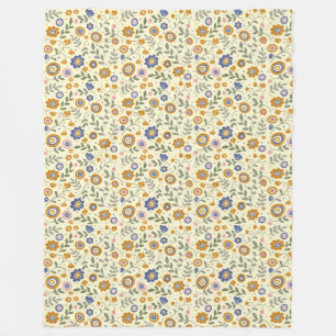 Boho muster 01.w Lyellow BG Fleecedecke