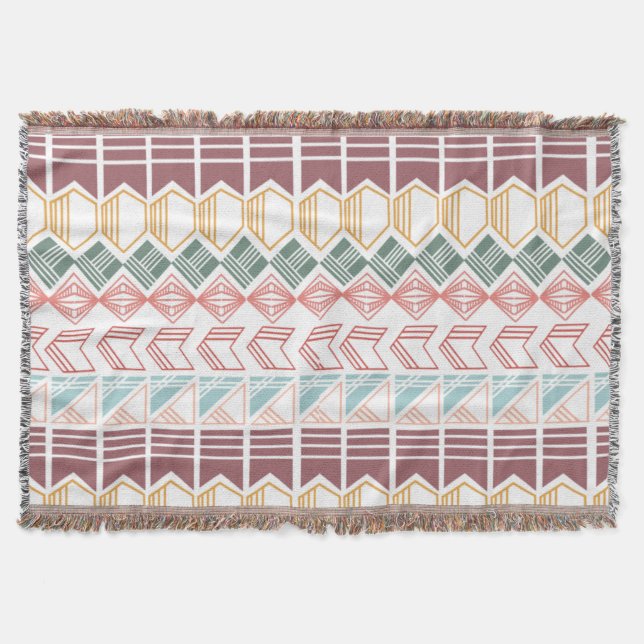 Boho-Muster Decke (Vorderseite)