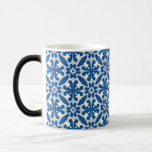 Boho-Muster in Blau – Elegant & Kühn Verwandlungstasse