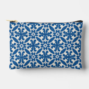 Boho-Muster in Blau – Elegant & Kühn Zubehörtasche