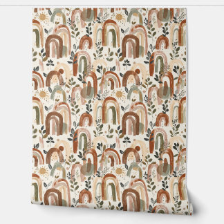Boho-Muster-Wallpaper | Entfernbar Tapete