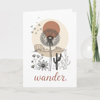 Boho-Mutter-Shirt Mama Wander Wüsten-Wildblumen-Ge Karte