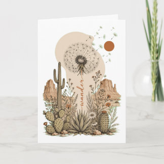 Boho-Mutter-Shirt Mama Wander Wüsten-Wildblumen-Ge Karte