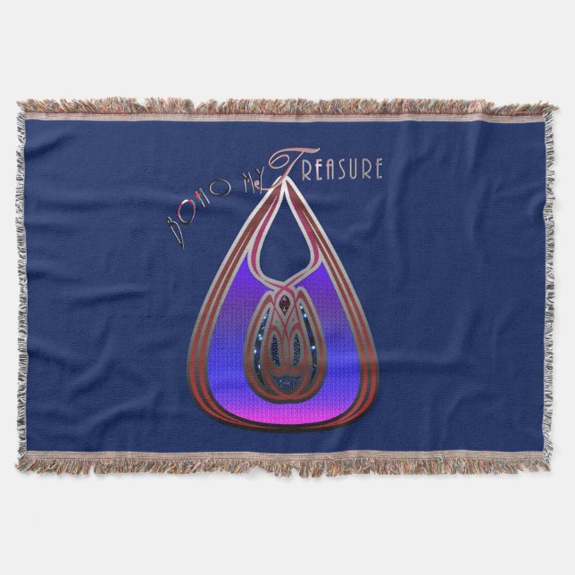 Boho My Treasure Decke (Vorderseite)