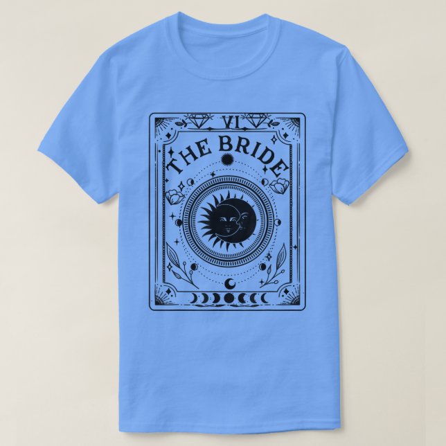 Boho Mystic Tarot Celestial Bachelorette Bride Bri T-Shirt (Design vorne)