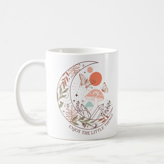 Boho Mystical Moon Kaffeetasse (Links)