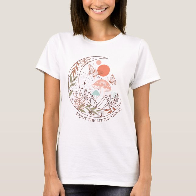 Boho Mystical Moon T-Shirt (Vorderseite)