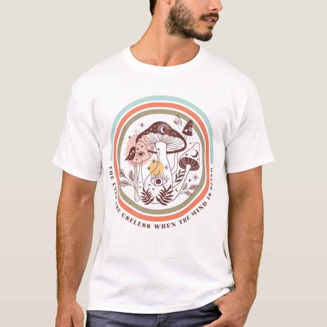 Boho Mystical Mushrooms T-Shirt (Vorderseite)
