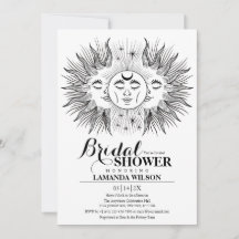 Boho Mystical Sun & Moon Celestial Brautparty