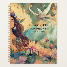Boho-Mystik-Spirituelle-Frau-Illustration Planer