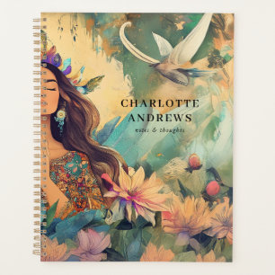 Boho-Mystik-Spirituelle-Frau-Illustration Planer