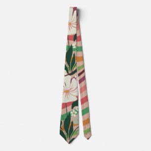 Boho Natur liebt Blumenmuster Krawatte