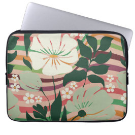 Boho Natur liebt Blumenmuster Laptopschutzhülle
