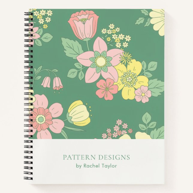 Boho Nature Floral Notizbuch (Vorderseite)