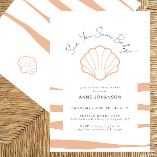 Boho Nautical gestreifte Babyparty-Einladung für M Einladung