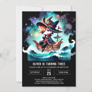 Boho Nautical Pirate Birthday Einladung