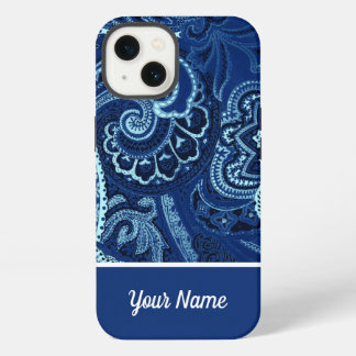 Boho Navy Blue Bandanna iPhone 13 Hülle