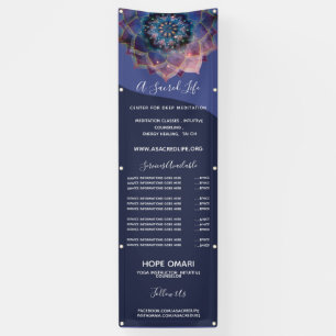 Boho Nebula Blüte   Mandala-Design Banner