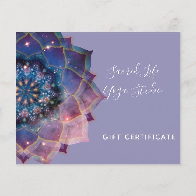 Boho Nebula Mandala, Mystik Flyer (Vorne)