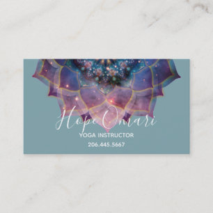 Boho Nebula Mandala, Mystik Visitenkarte
