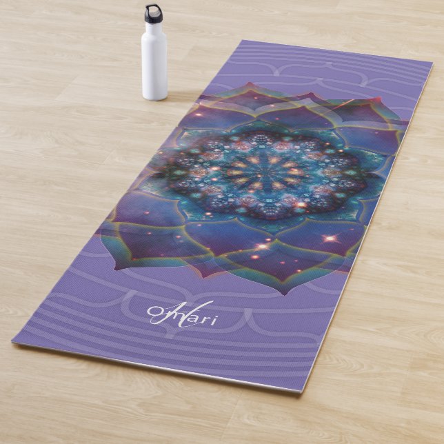 Boho Nebula Mandala, Mystik Yogamatte (Beispiel)