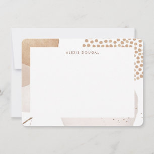 Boho-Neutral-Bohemian-Beige-Tonal-Personalisiert-N Mitteilungskarte