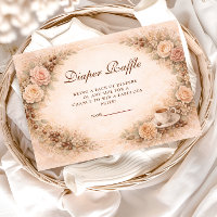 Boho Neutral Ein Baby Braut Diaper-Raffle