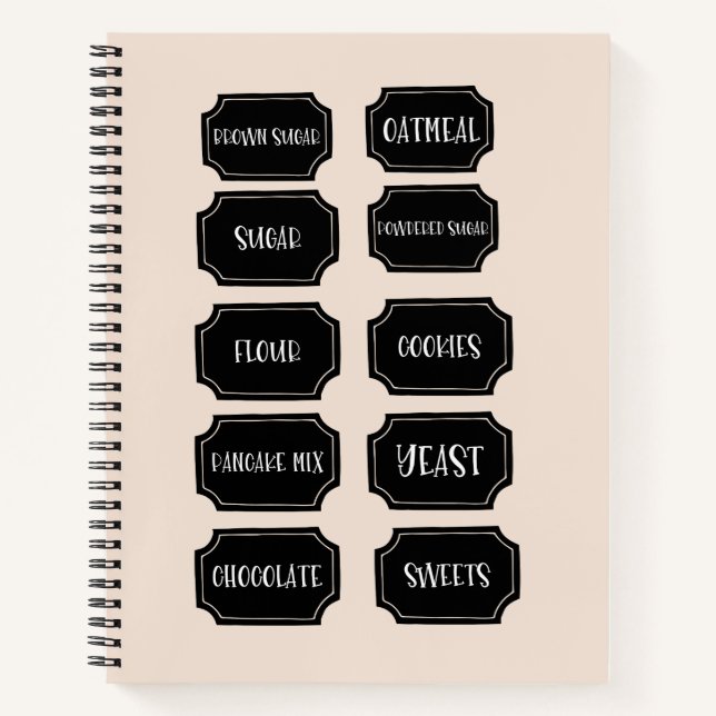Boho Neutral	Elegantes Notizbuch Journal | Vorrats (Vorderseite)