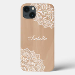 Boho Neutral Mandala Individuelle Name Case-Mate iPhone Hülle