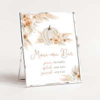 Boho Neutral Pumpkin Baby Dusche Mama Osa Bar