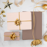 Boho Neutral Solid Color Christmas Geschenkpapier Set<br><div class="desc">Schöne schicke,  beige Trio-Packlaken für das erste Weihnachtsfest des Babys. Diese Farbtöne ergänzen neutrale Bohfarben wie Creme,  Beige,  Rose,  Haut und Braun. Boho neutrale Solid Color Weihnachtswrapping Papierblätter. Schlichte Festfarben: F8E30DA,  D2AFA1 und 9C7F74.</div>