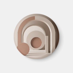 Boho Neutrale Architektur Geometrisch Modern Magnet