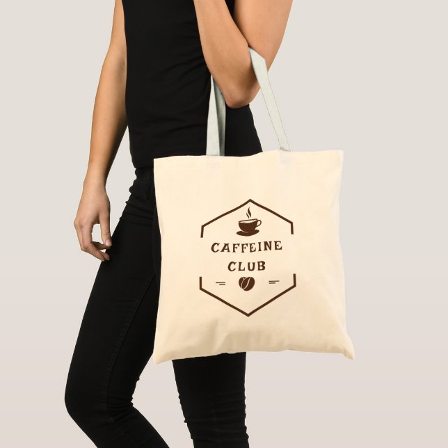 Boho Neutrale Süße Tragetasche | Kaffeeklub (Vorderseite (Produkt))