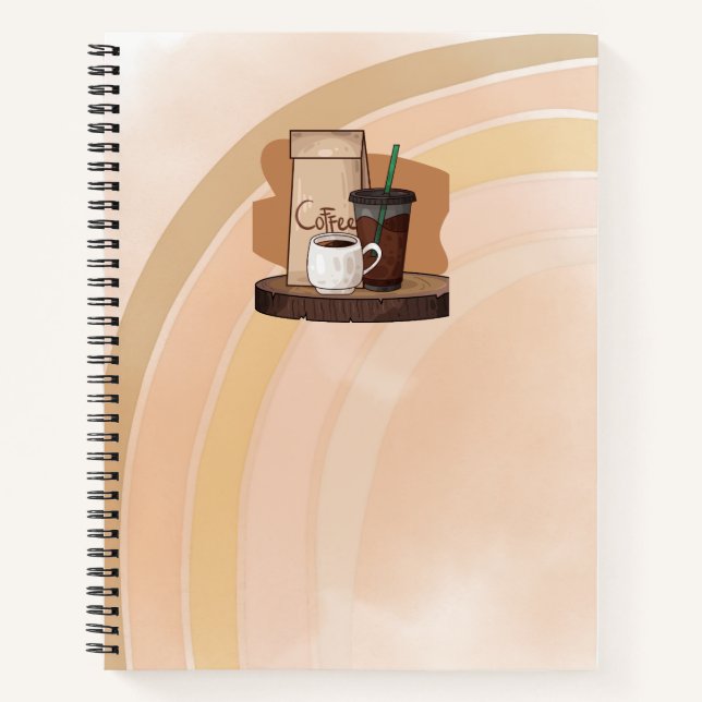 Boho Neutraler Fester Notizbuch Journal  (Vorderseite)
