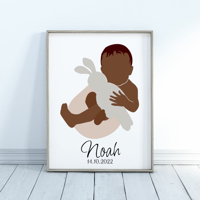 Boho Newborn Baby Boy Name Kinderzimmer Poster (Von Creator hochgeladen)
