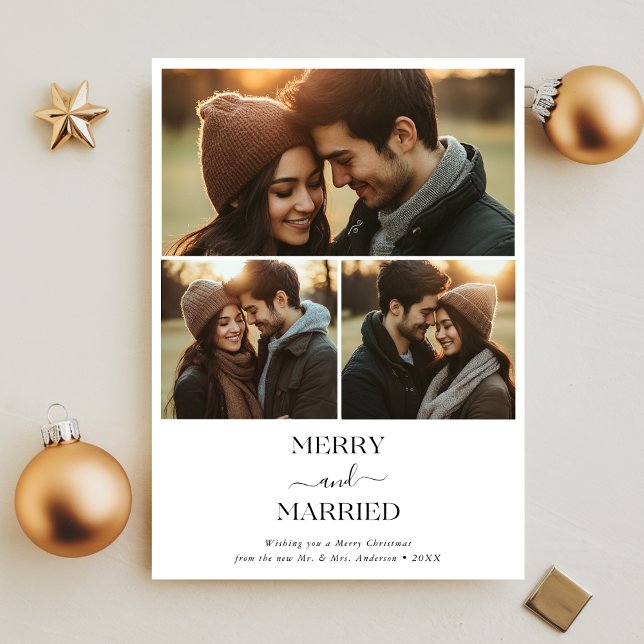 Boho Newlywed Merry & Verheiratet Weihnachten 3 Fo (Von Creator hochgeladen)