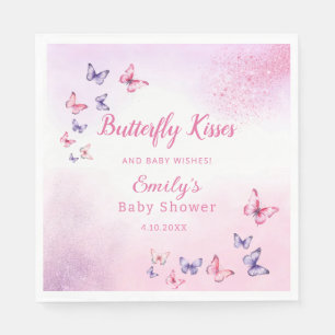 Boho Niedlich Butterfly Kindermädchen Babydusche Serviette
