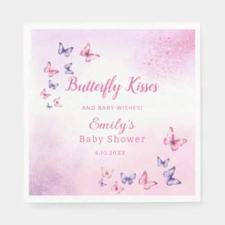 Boho Niedlich Butterfly Kindermädchen Babydusche Serviette
