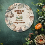 Boho Niedlich Hatching Bald Dinosaur Babydusche Pappteller<br><div class="desc">Genießen Sie den Charme Ihrer Babydusche mit unseren Boho Niedlichen Dinosaurier Baby Shower Paper Tellern! Diese Teller mit bezaubernden Dinosaurier-Illustrationen und bohemian-inspiriert Akzenten fügen Ihrem Feiern eine reizvolle Touch hinzu. Ob Snacks, Appetithäppchen oder Kuchen - diese Teller bringen den Gästen ein Lächeln in ihrem skurrilen Design. Unsere Teller aus hochwertigen...</div>