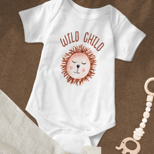 Boho Niedlich Lion Wild Child Baby Strampler