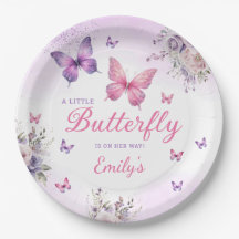 Boho Niedliche Lila Butterfly Floral Girl Babydusc