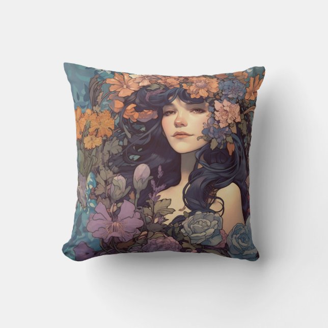 Boho Nouveau Pillow Kissen (Vorderseite)