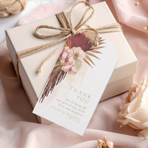 Boho-Oase Hochzeitsblumen Danke ID959 Geschenkanhänger