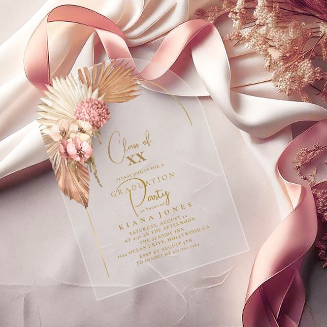 Boho Oasis Abschluss ID965 Acryleinladungen (Von Creator hochgeladen)