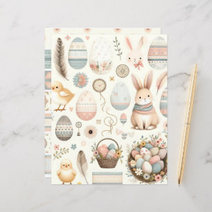 Boho Oaster Ephemere Scrapbook Paper